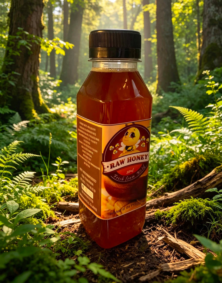 Premium 100% Pure Wild Dark Raw Honey | Free Shipping