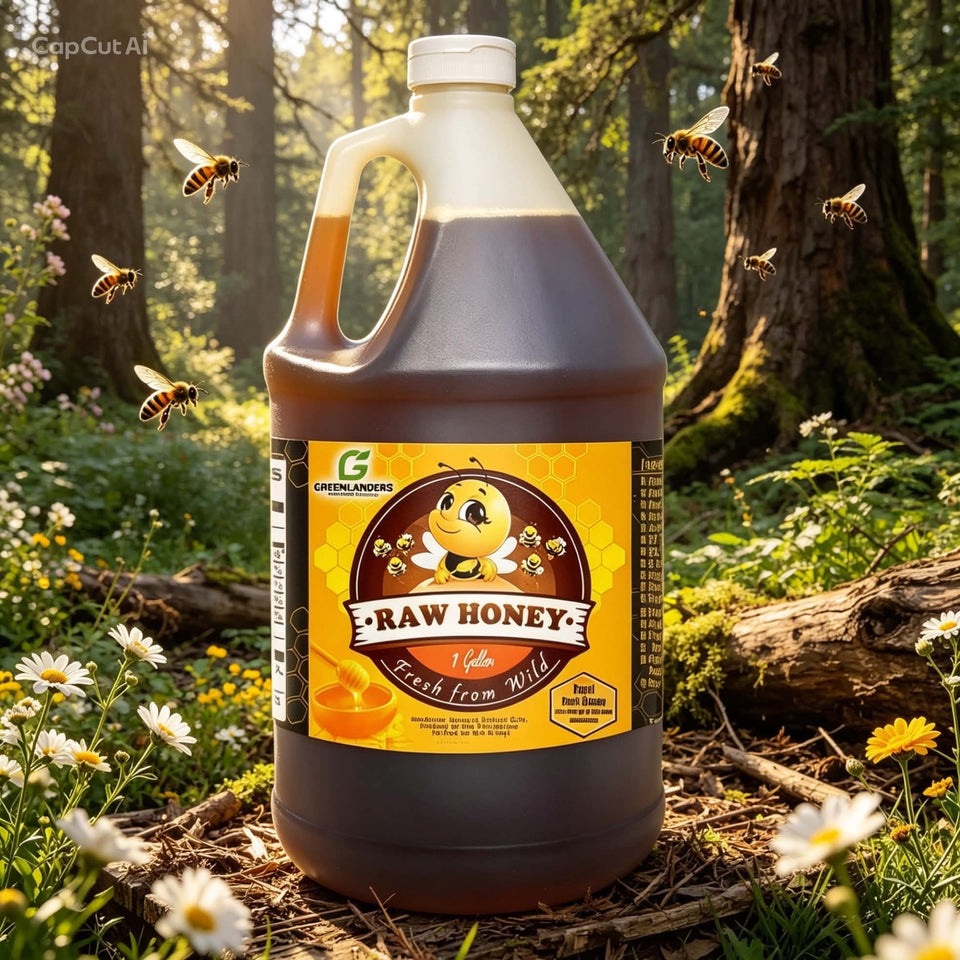 Premium 100% Pure Wild Dark Raw Honey | Free Shipping
